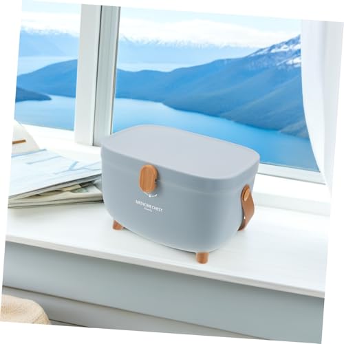 Boîte de rangement pour médicaments étanche à double compartiment avec poignée - 3
