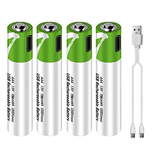 Domary Bateria de lítio AAA recarregável de porta tipo C Bateria de 1,5 V 750 mWh Alta capacidade Tensão constante Recarga rápida Utilitário ecológico Bateria reutilizável para bloqueio de senha