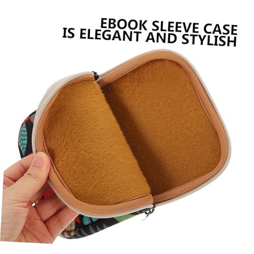 Funda para libro electrónico vertical de lona para lectura diaria y transporte en el bolso 5