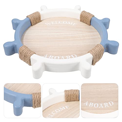 Plateau de service en bois noble, vaisselle décorative chic - 8