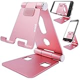 [page_title]-scozzi Handy Ständer verstellbar faltbar Tisch Halterung Stativ Alu Halter universal (kompatibel mit Samsung,iPhone,Huawei) S20 S10 S9 A71 A51 M40 P40 P30 11 X XS XR 8 Plus Ultra Max Pro rosé Gold