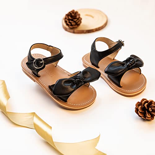 Image of ESTINE Toddler /Little Kid Girls Bow Open Toe Flat Evening Dress Sandals