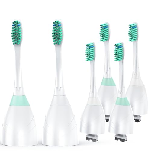 Tonhomki �����p�u���V�w�b�h 6�p�b�N Philips Sonicare�p Sonicare E�V���[�Y Essence Advance Elite Xtreme CleanCare�Ή� �\�t�g�� �˂����ݎ����u���V�w�b�h �u���[�C���W�P�[�^�[�t