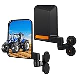 Tractor Mirror Magnetic, Strong Magnetic Mirrors for Forklifts, External Reflective Strips on Mirrors, No Installation Required, 1 Pair (Right and Left)