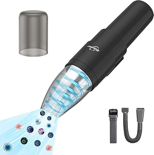 EAUTOR Handheld Vacuum Cordless, Mini Car Vacuum Cordless Rechargeable, 120W/15000Pa Powerful Suction Dust Buster for Pet Hair,Portable Vacuum Suitable for Home&Car