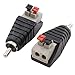 exgoofit 10-Pack Speaker Wire Cable to Audio Male RCA Connector Adapter Plug Jack