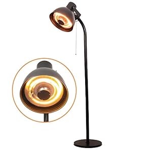 MaxxGarden Terrasverwarmer – Staand – Retro design – 2000 W – Warmtestraler staande kachel 2000 W elektrische staande…