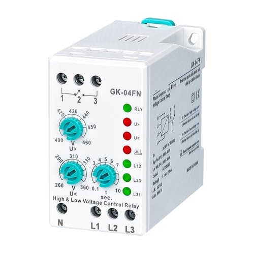 Relais défaut de phase GK-04FN protège vos moteurs triphasés 380V - 2