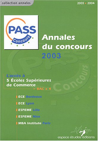 Annales officielles du Concours Sésame 2018 Sujets corrigés et conseils