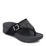 Vionic Women's, Pacific Capitola Thong Style Sandals Black Black 9 M