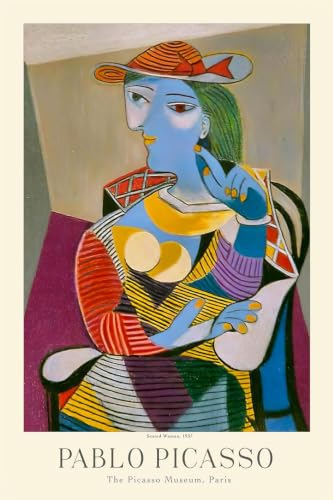 Affiche de Pablo Picasso Femme assise toile abstraite 40x60cm