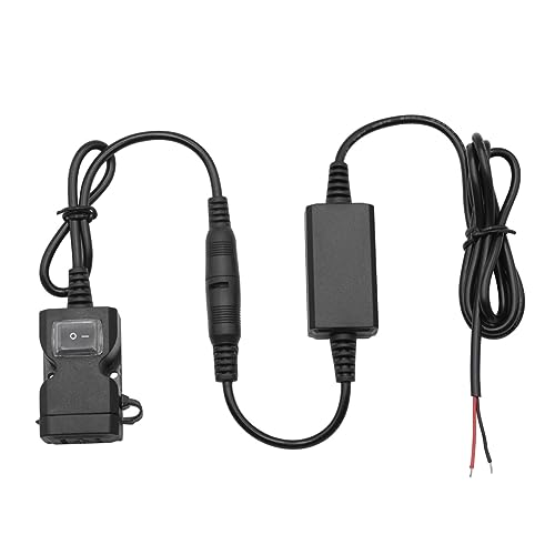 PACKOVE Motorcycle USB Charger Handlebar Rear Mirror with Fast Charging Safe Use 3.1a Power Adapter for 12v Tricycle