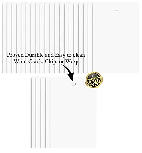 Heavy Duty White Vertical Blinds Replacement (82.5 Inches, 25 Slats)