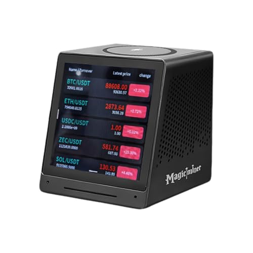 Miner de BTC Solo MO01 de 17W con pantalla de mercado y altavoz inalámbrico
