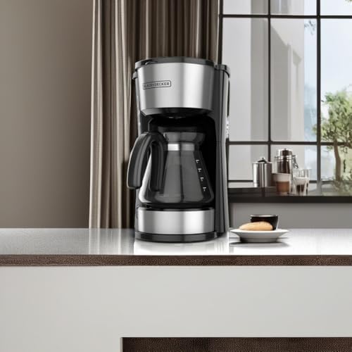 BLACK+DECKER CM0755S 4-in-1 5-Cup Coffee Station Coffeemaker, Stainless Steel - Thumbnail 5