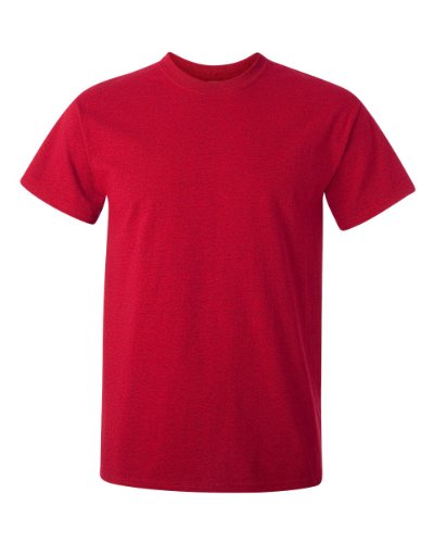Image of Gildan mens Ultra Cotton Adult Pack fashion t shirts, Antqcherryrd /Carolinablue, XX-Large US, (1) Antique Cherry Red + (1) Carolina Blue, XX-Large