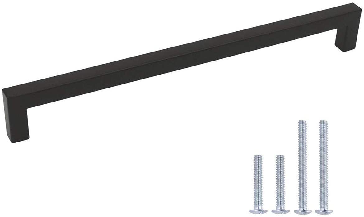 LONTAN 10 Pezzi Maniglie per Mobili da Cucina 320mm Maniglie Cassetti Maniglie Armadio Maniglie Cucina Maniglie Armadio Cameretta Maniglie per Armadi e Mobili Maniglia Nera in Acciaio Inossidabile