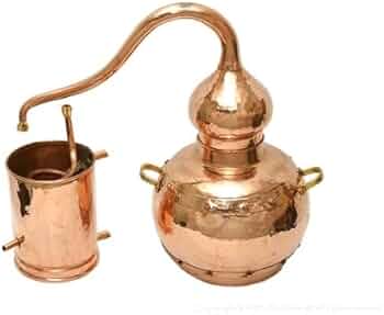 アランビック　銅製蒸留器 Amazon.co.jp: 銅製蒸留器 アランビック 3．0L プレミアム溶接タイプ