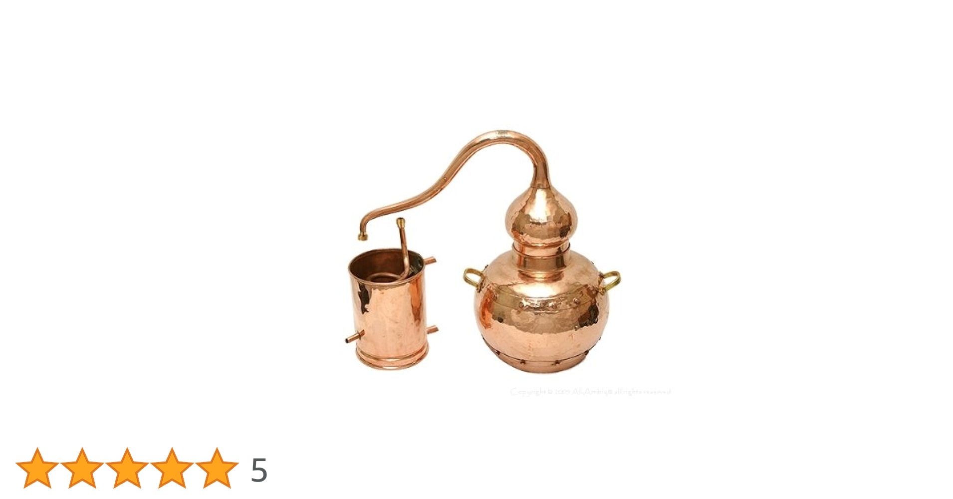 Amazon.co.jp: 銅製蒸留器 アランビック 3．0L プレミアム溶接