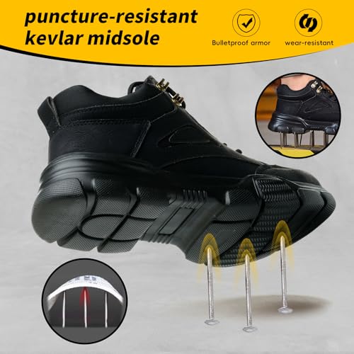Steel Toe Work Boots for Men Wide Width Indestructible Safety Shoes Construction Shoes for Wide Feet Utility Mens Work Shoe4