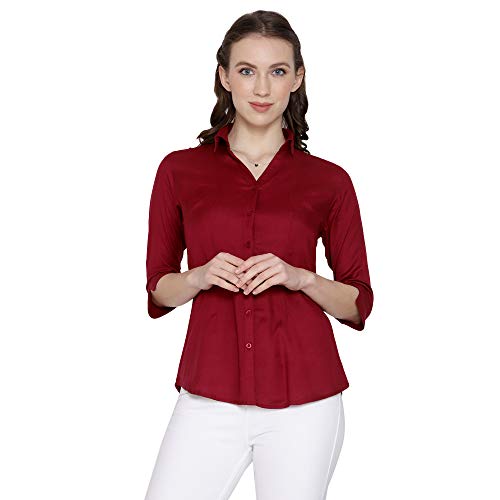 Image of Blue RoninWomen Stylish Western Official Formal Shirts for Women Regular fit Shirts for Women