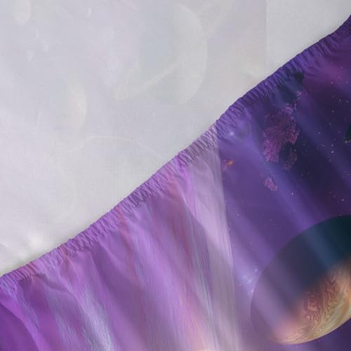 Draps de lit en microfibre Vortex Galactique 90x190cm avec drap-housse réglable - 6