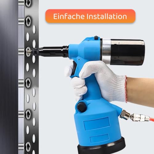 100 Stück M8 Blindnietmuttern aus Edelstahl, Flachkopf-Gewindeeinsätze, robuste Senkkopf-Nietmuttern für Metall- und Kunststoffplatten