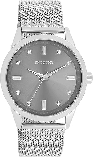 Oozoo Timepieces Damen Uhr | Armbanduhr Damen mit Metallarmband | Hochwertige Uhr für Frauen | Edle Analog Damenuhr in rund C11281