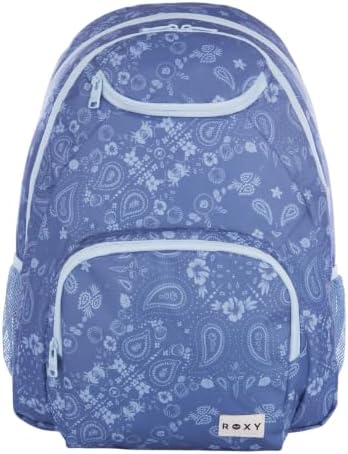 Roxy Women's Shadow Swell Backpack | Travel | Everyday Carry | Work | Gym | 21L | Recycled Polyester, Boho Bandana Dutch Blue