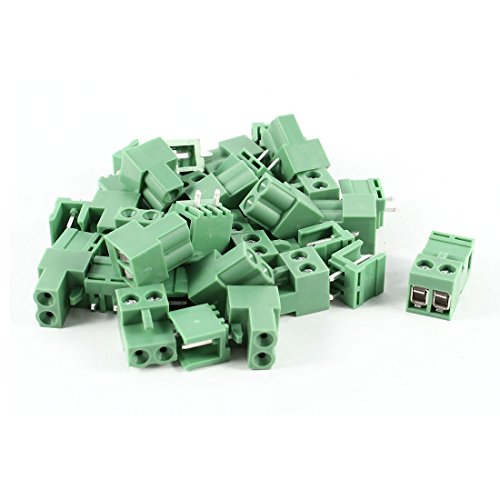 Aexit 20Pcs HT508K Audio & Video Accessories 2Position 5.08mm Screw Pluggable Terminal Blocks Connectors & Adapters 300V 10A