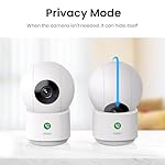 AOSU 2K Security Camera Indoor, Baby Monitor Pet Camera 360-Degree for Home Security with 2.4 GHz Wi-Fi Router, One-Touch Call, Smart Motion Tracking, IR Night Vision, Compatible with Alexa - Image 5