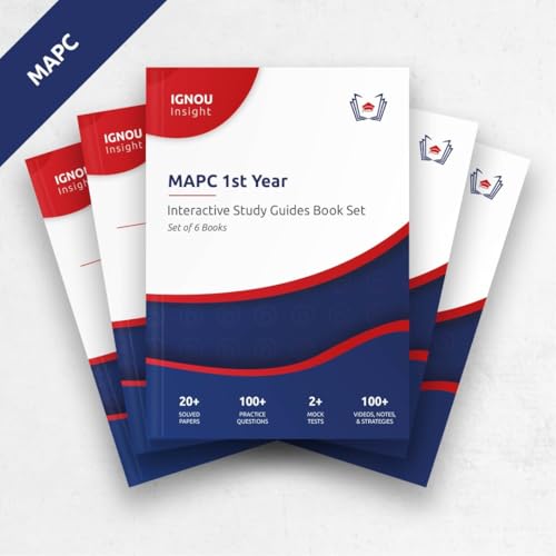 IGNOU Insight: Set of 6 Latest Interactive Guide Books for MAPC 1...