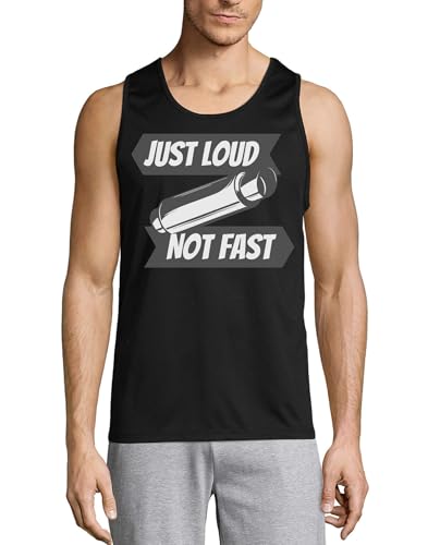 Débardeur en coton homme Just Loud Not Fast idéal pour rassemblement auto d'été