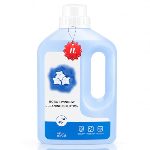 1L Multi-Surface Cleaning Solution for ECOVACS WINBOT MINI2 / WINBOT MINI / WINBOT W3 Omni / W2S / W2S Omni / W2 Omni / W2 PRO / W2 PRO Omni / W1 PRO Window Cleaning Robot 1 Bottle of Window Cleaner