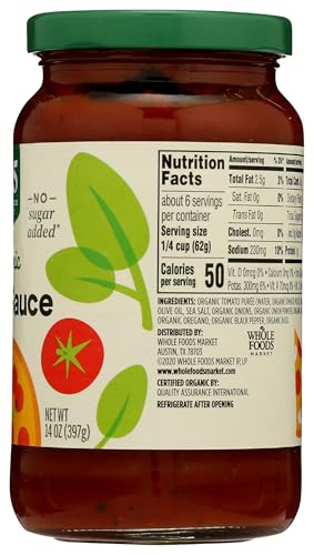 365 by Whole Foods Market, Organic Pizza Sauce, 14 Ounce - Thumbnail 4