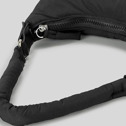 Quilted Half Moon Shoulder Bag for Women Elegant Crossbody Bags Satchel Purse with Adjustable Strap Shopping Bags4