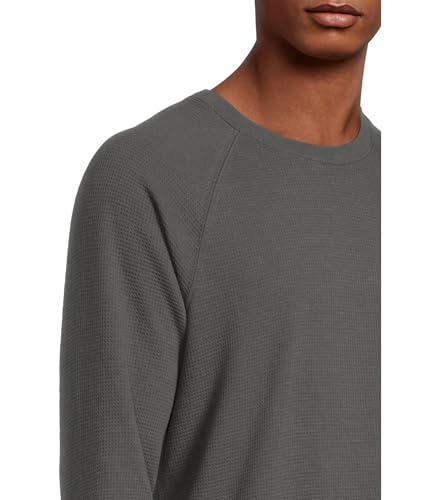 Barefoot Dreams Men's Malibu Collection Waffle Knit Raglan Pullover4