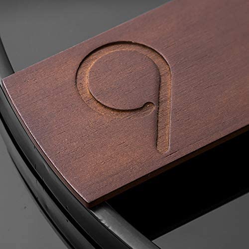 Yisiteone Large Wall Clock For Living Room Decor, Modern Walnut Dial Metal Frame Wall Decor Silent Non Ticking Clocks For Bedroom, Study, Office Decorations, Gift Idea, 20.8'' #TOP3