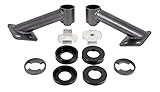 BMR Suspension CB005H - Cradle Bushing Lockout Kit, Level 2-2015-2017 S550 Mustang (Black Hammertone)