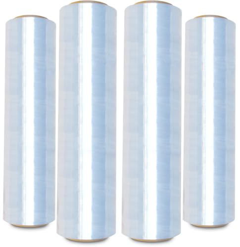 OCTOPUS Stretch Wrap, Industrial Strength 4 Roll Clear, 18” x 1500 feet, 80 Gauge (20 Micron), Heavy Duty Plastic Shrink Film for Packing, Wrapping, Bundling, Shipping, Pallets, and Moving Essentials - Thumbnail 6