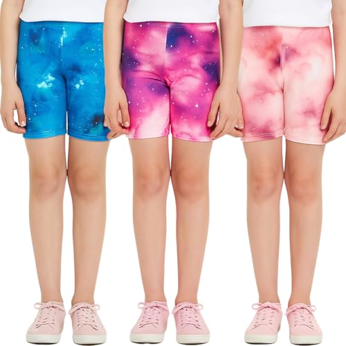 Short de sport fille galaxie PopCouture lot de 3 anti-transpiration pour l'été