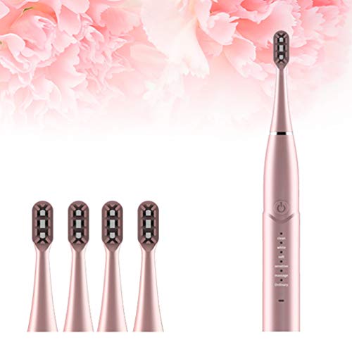 Escova de dentes elétrica recarregável USB da Excert, escova de dentes à prova d'água de 6 modos co