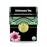 Buddha Teas - Organic Echinacea Tea - Herbal Tea - Immune Boosting - With Antioxidants & Minerals - Clean Ingredients - Caffeine Free - 18 Tea Bags (Pack of 1)