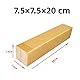PACK4YA 200×75×75mm Lange Pakete für Versand versandbox Verpackungskartons schlank faltkarton Versandkartons für die Verpackung päckchen kartonschachteln GLS DHL UPS Geschäft oder Geschenk (10 Stück)