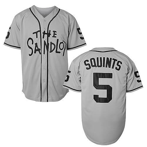 Image of Bel Air Jersey Shirt Sleeve Benny 'The Jet' Rodriguez #30 The Sandlot Legends T Shirt 3D Print Fashion Baseball Jersey S-3XL, 5 Grey, XXL