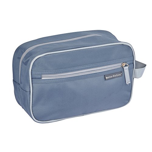 Douceur d'Intérieur Trousse de Toilette, Microfibre, Anthracite, 27x10x17 cm Cover