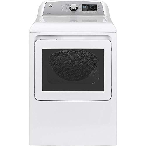 Ge Gtd72Ebsnws 27" Energy Star Front Load Electric Dryer With 7.4 Cu. Ft. Capacity Aluminized Alloy Drum And Glass Door In White #TOP7