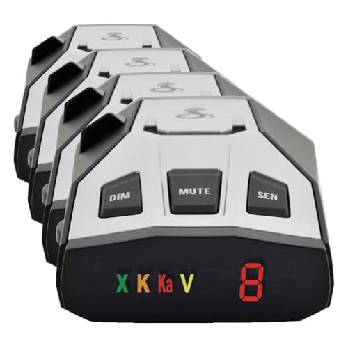 Image of Cobra RAD 350 Laser Radar Detector - Long Range, False Alert Filter, OLED Display, Black (Pack of 4)
