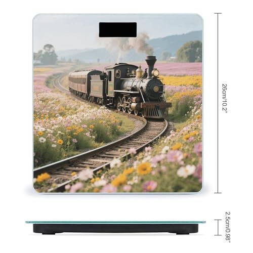 Báscula digital Steam Train para baño, capacidad 400 lb miniatura 2