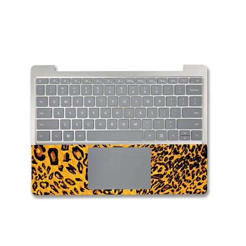 Image of MightySkins Carbon Fiber Skin Compatible with Microsoft Surface Laptop Go 3 (2023) Full Wrap Kit - Cheetah Girl | Protective, Durable Textured Carbon Fiber Finish | Made in The USA